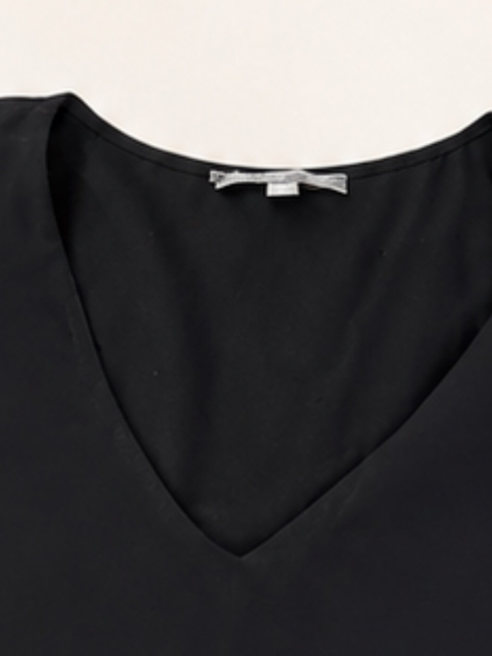 Adrianna Papell black flutter sleeve top blouse size large l - Picture 2 of 2